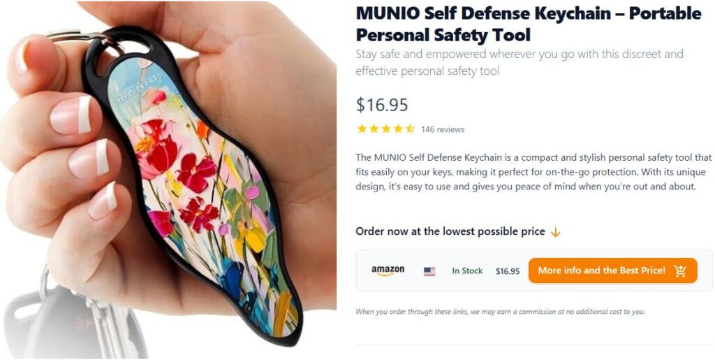 Munio Self Defense Keychain