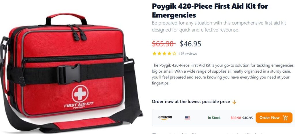 Poygik 420 Piece First Aid Kit