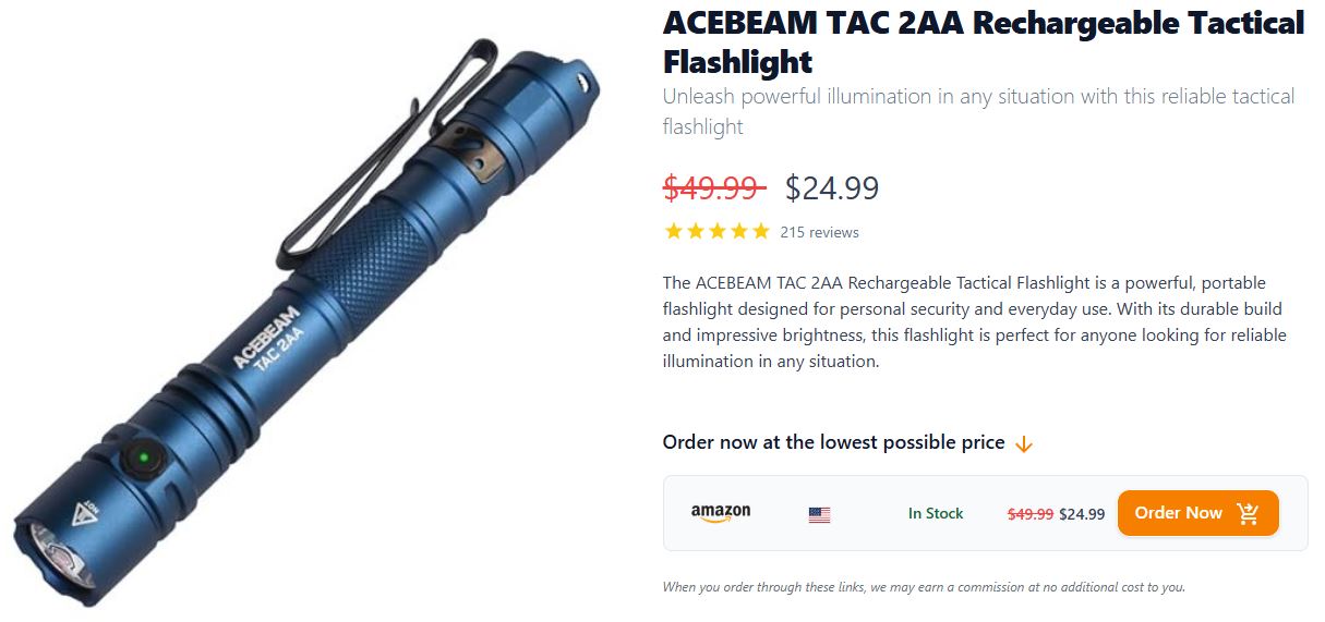 Rechargeable Tactical Flashlight