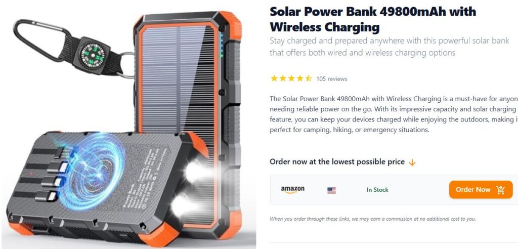 Solar Power Bank