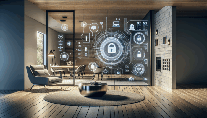 Showcase of leading smart lock brands with innovative designs in a secure American home.