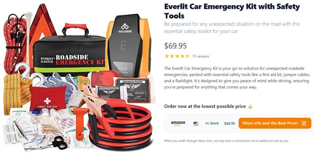 Everlit Car Emergency Kit