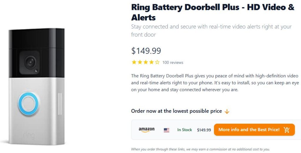 Ring Battery Doorbell Plus